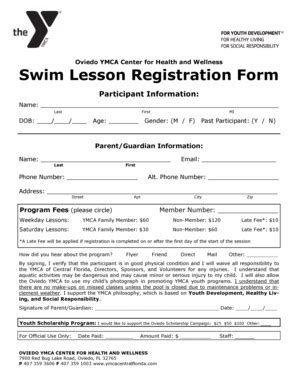 Register for Swimming Programs .